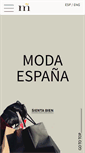 Mobile Screenshot of modaespana.org
